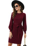 Elegantes Bodycon Strickkleid Damen | Long Sleeve & Lace-Up Taille